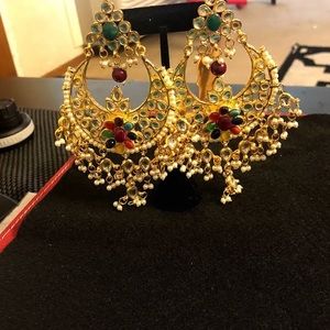 Long kundan earrings for weddings season